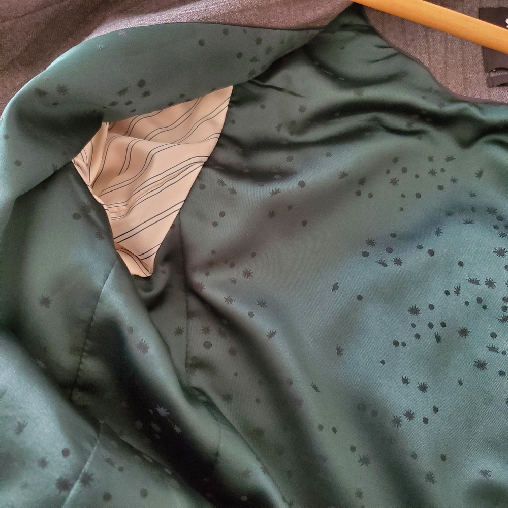 Gray Cropped Blazer - image 7